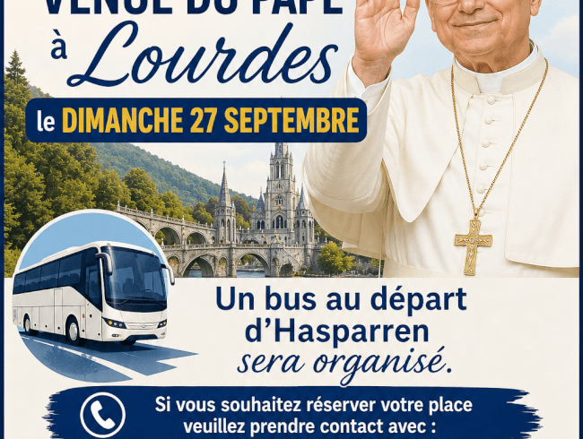 Voyage en bus pour la venue du Pape