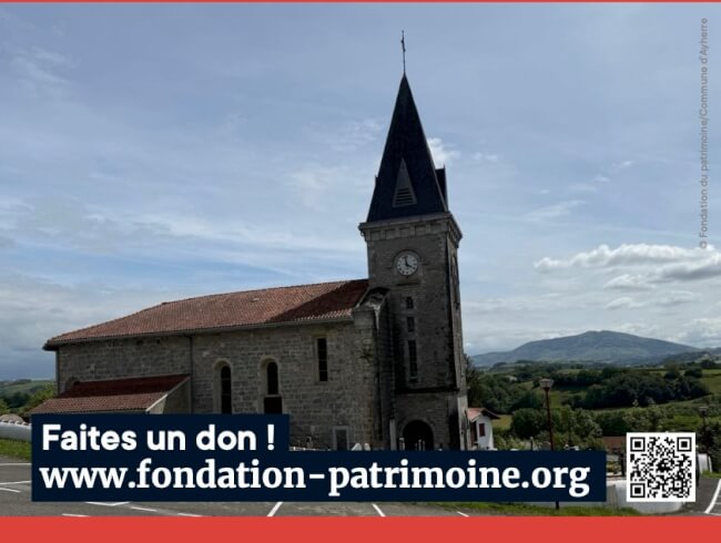 Dons pour la toiture del 'église d'Ayherre 
