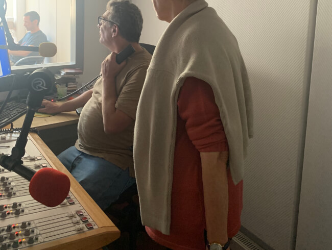 Visite des locaux de Radio Lapurdi 