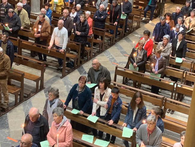 Baptêmes lors de la veillée pascale  : 