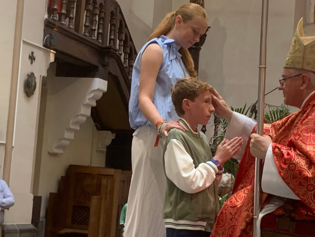 Une belle fête de la Confirmation dans notre paroisse : 
