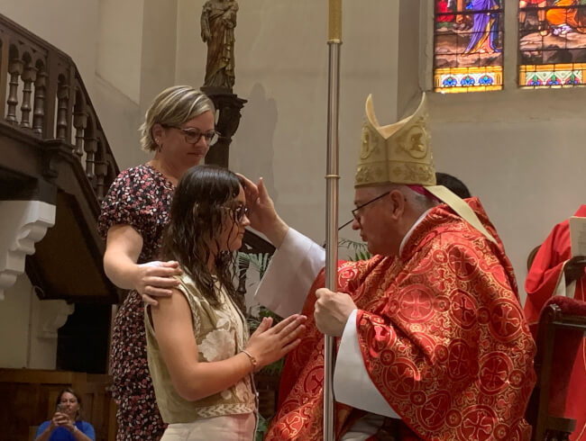 Une belle fête de la Confirmation dans notre paroisse : 