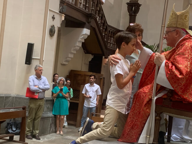 Une belle fête de la Confirmation dans notre paroisse : 