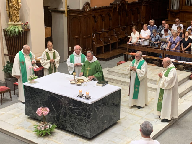 Messe de départ de notre cher curé Dominique  : 