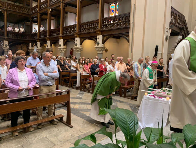Messe de départ de notre cher curé Dominique  : 