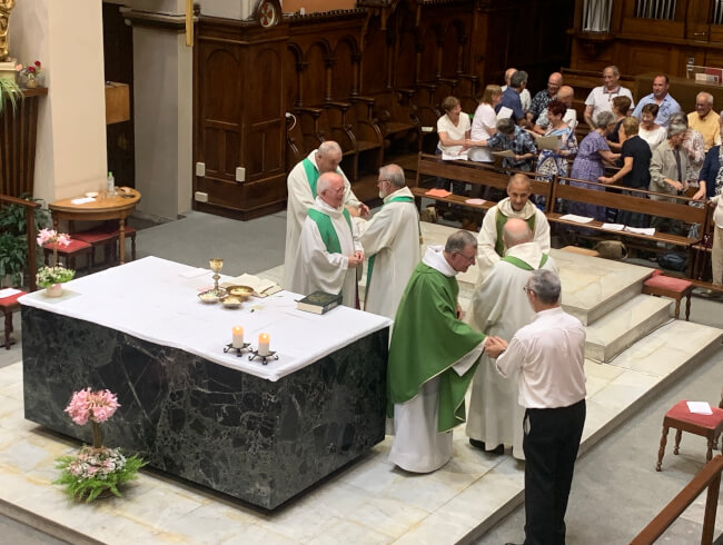 Messe de départ de notre cher curé Dominique  : 