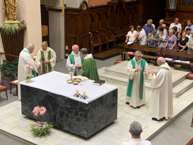 Messe de départ de notre cher curé Dominique  : 