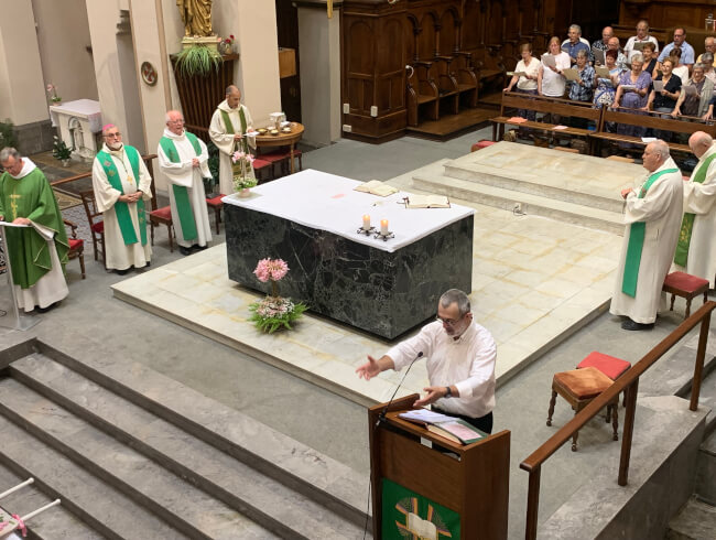 Messe de départ de notre cher curé Dominique  : 