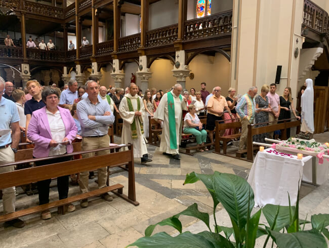 Messe de départ de notre cher curé Dominique  : 