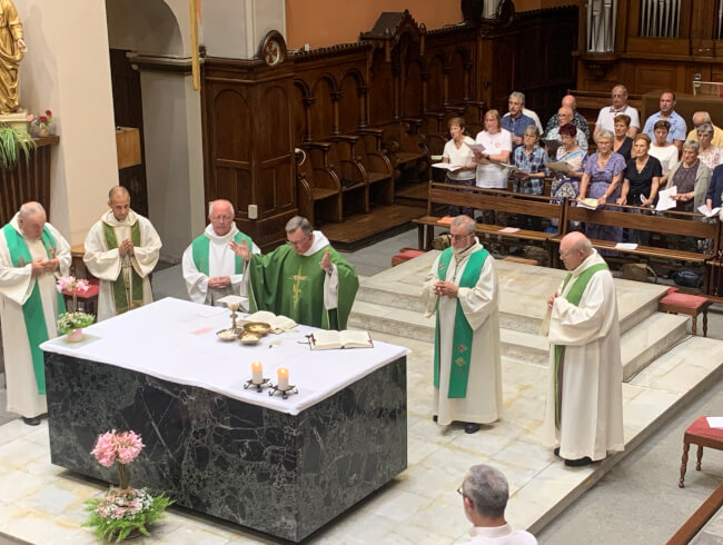 Messe de départ de notre cher curé Dominique  : 