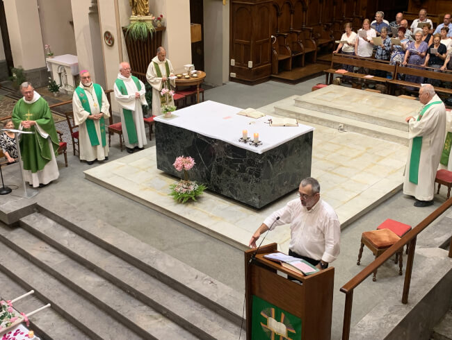Messe de départ de notre cher curé Dominique  : 
