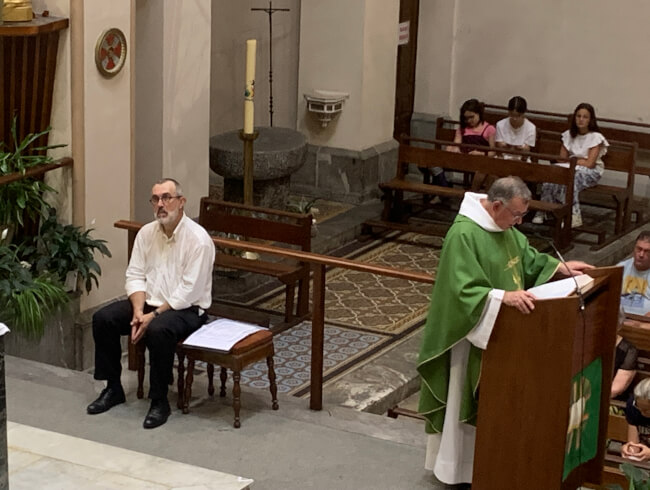 Messe de départ de notre cher curé Dominique  : 