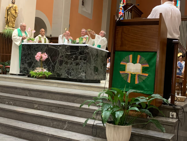 Messe de départ de notre cher curé Dominique  : 