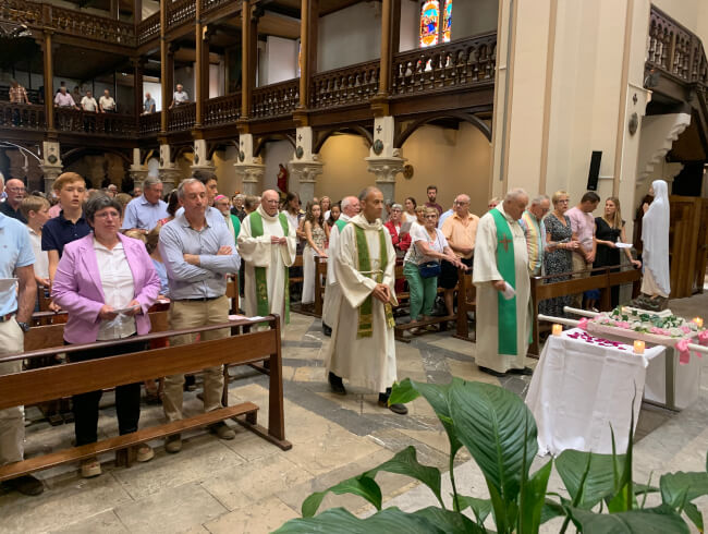 Messe de départ de notre cher curé Dominique  : 
