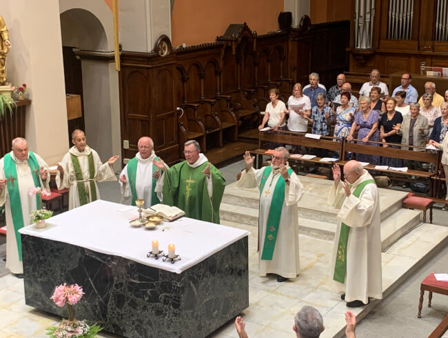 Messe de départ de notre cher curé Dominique  : 
