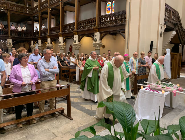 Messe de départ de notre cher curé Dominique  : 