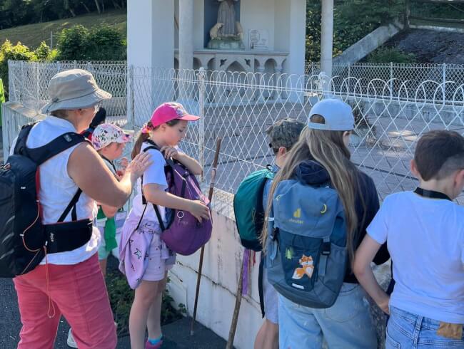 Sortie à Lourdes pour les enfants d'Hasparren et de Briscous  : 