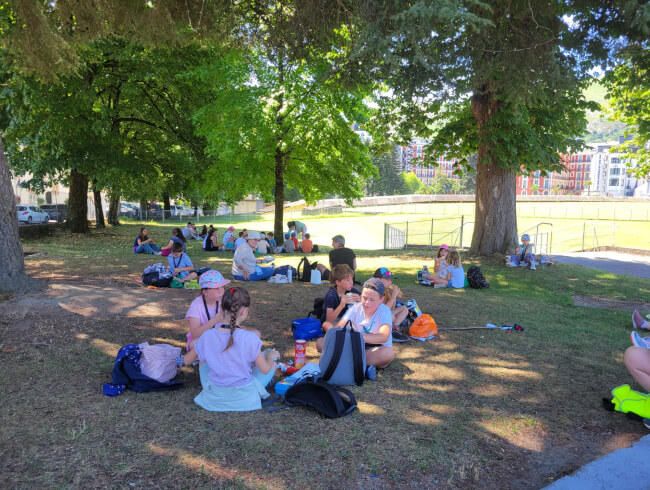 Sortie à Lourdes pour les enfants d'Hasparren et de Briscous  : 