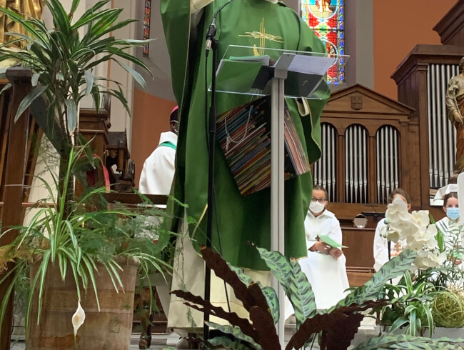 Messe d'au revoir au Pere Blaise Martin  : 