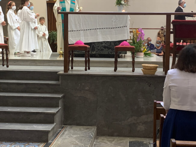 Messe d'au revoir au Pere Blaise Martin  : 