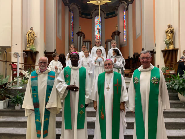 Messe d'au revoir au Pere Blaise Martin  : 