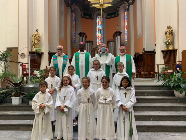 Messe d'au revoir au Pere Blaise Martin  : 