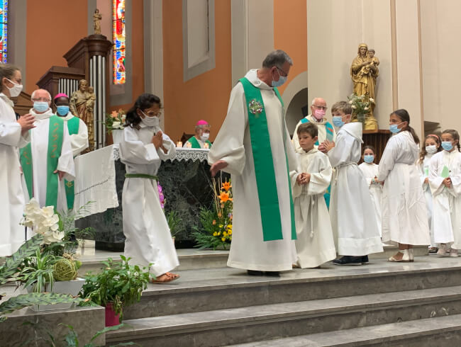 Messe d'au revoir au Pere Blaise Martin  : 