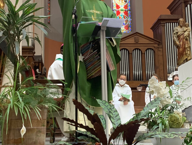 Messe d'au revoir au Pere Blaise Martin  : 