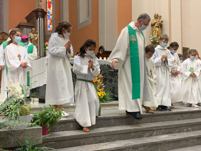 Messe d'au revoir au Pere Blaise Martin  : 