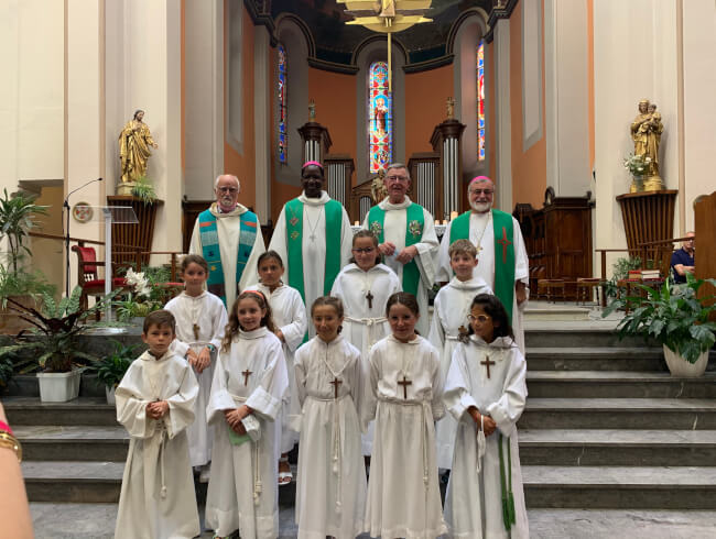 Messe d'au revoir au Pere Blaise Martin  : 