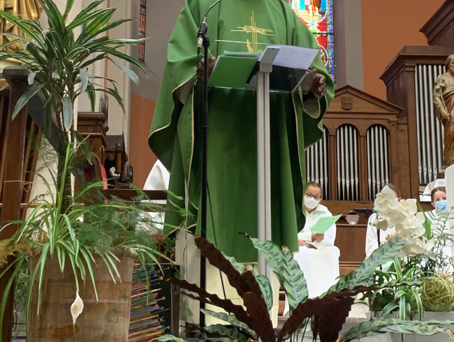 Messe d'au revoir au Pere Blaise Martin  : 