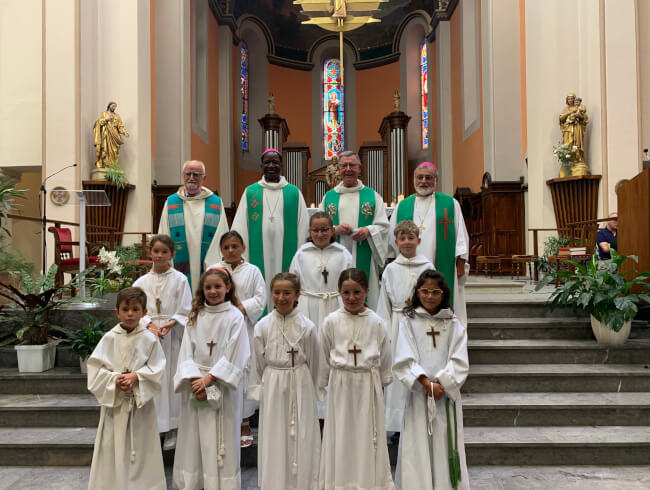 Messe d'au revoir au Pere Blaise Martin  : 