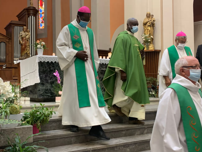 Messe d'au revoir au Pere Blaise Martin  : 