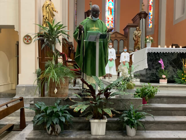 Messe d'au revoir au Pere Blaise Martin  : 