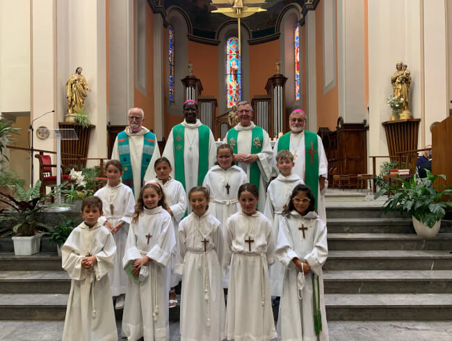 Messe d'au revoir au Pere Blaise Martin  : 