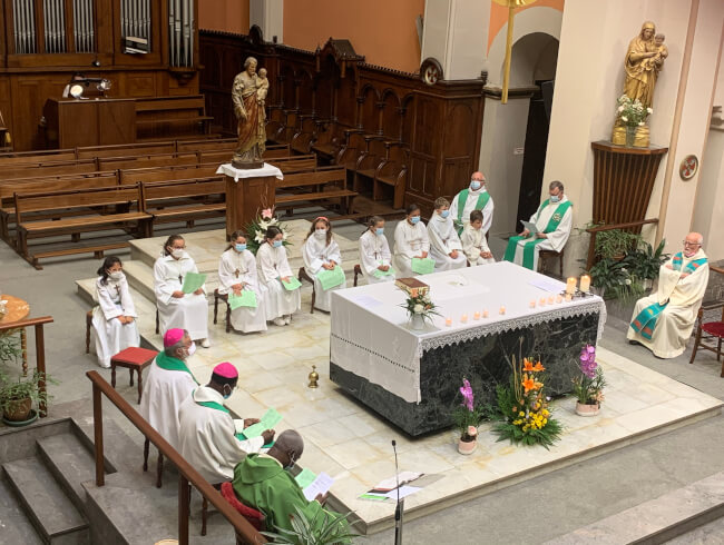 Messe d'au revoir au Pere Blaise Martin  : 