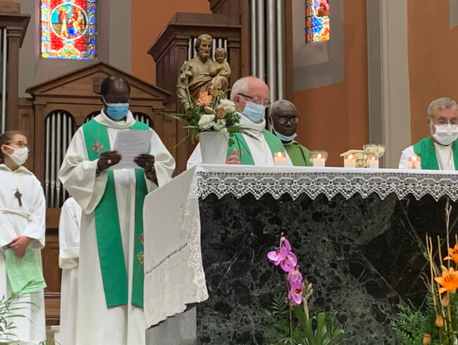 Messe d'au revoir au Pere Blaise Martin  : 