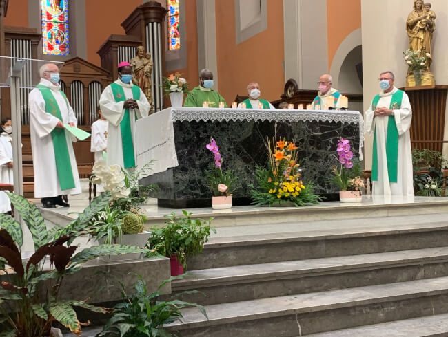 Messe d'au revoir au Pere Blaise Martin  : 