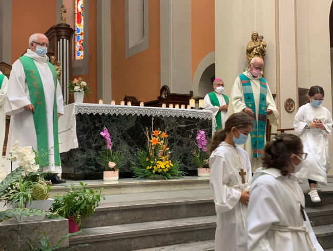 Messe d'au revoir au Pere Blaise Martin  : 
