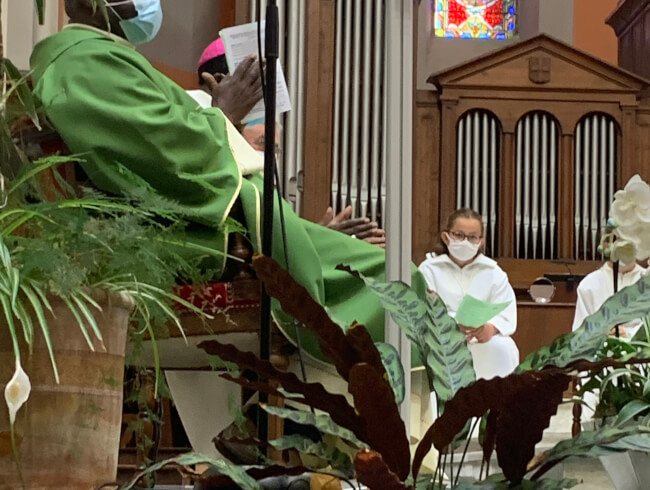 Messe d'au revoir au Pere Blaise Martin  : 