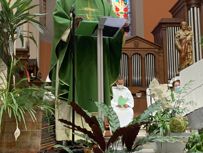 Messe d'au revoir au Pere Blaise Martin  : 