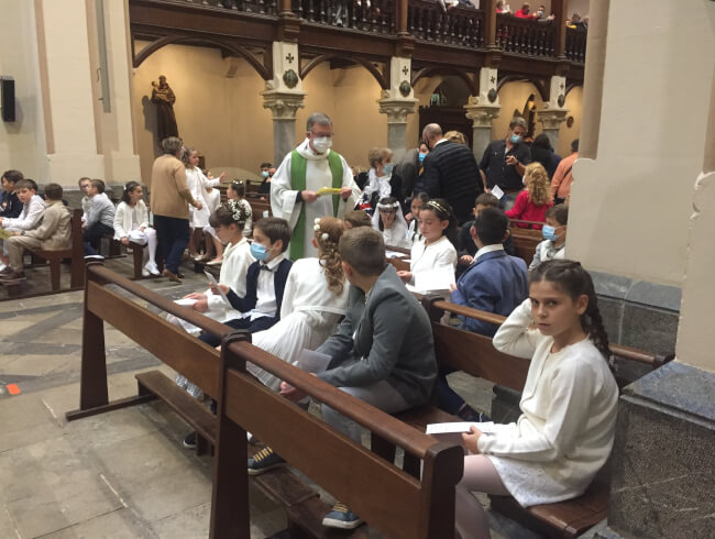 Première communion à Hasparren  : 