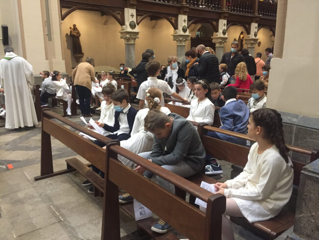 Première communion à Hasparren  : 
