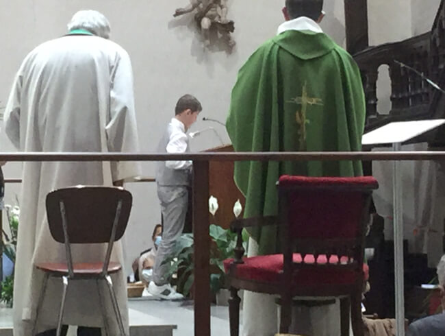 Première communion à Hasparren  : 