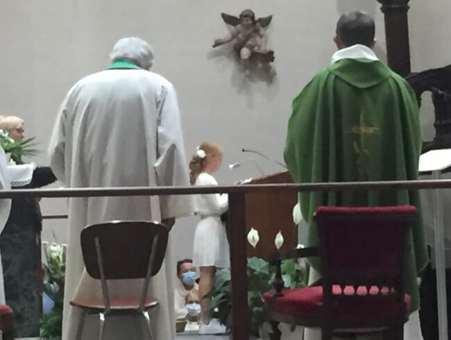 Première communion à Hasparren  : 