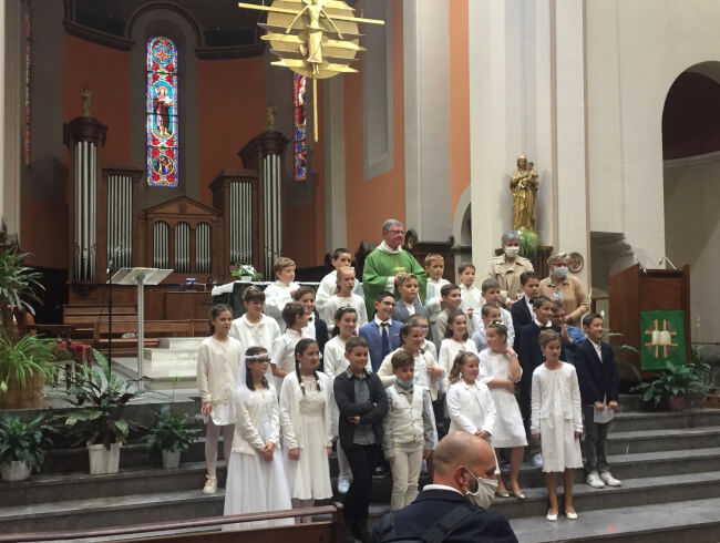 Première communion à Hasparren  : 