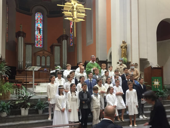 Première communion à Hasparren  : 