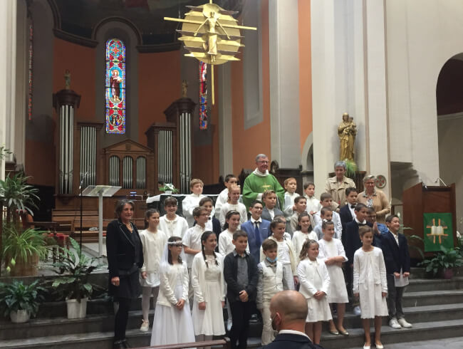 Première communion à Hasparren  : 