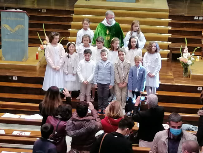 Première communion à Mendionde/ Macaye  : 