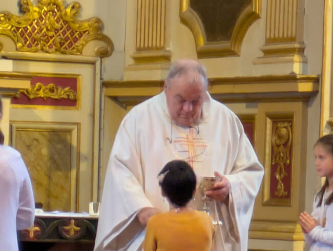 Premiere communion à Mendionde Macaye  : 
